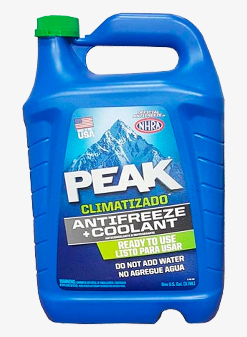 Refrigerante Peak - Peak Long Life 50/50 Prediluted Antifreeze + Coolant, transparent png download