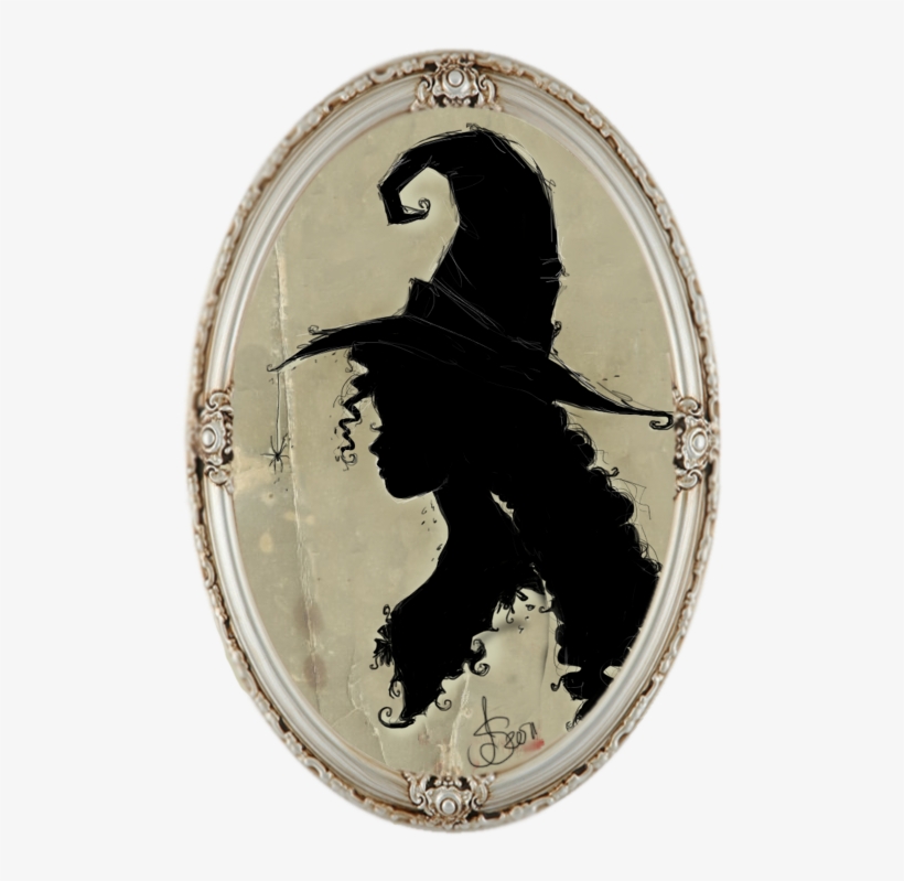 Witch Silhouette - Witch Cameo, transparent png download