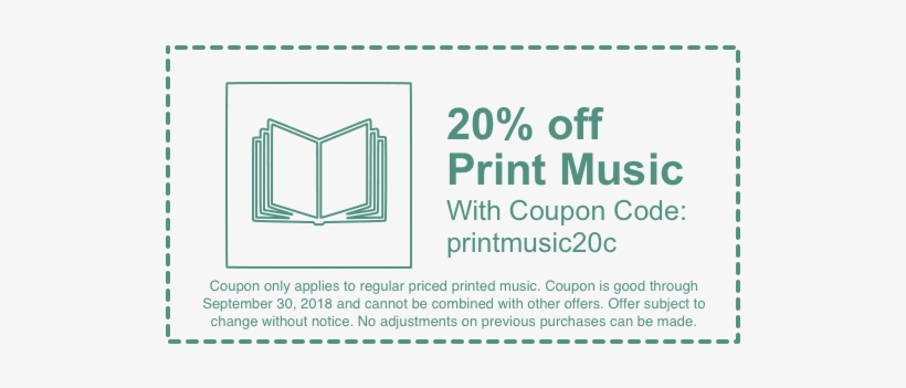 20 Percent Off Printed Music - Ironlak, transparent png download
