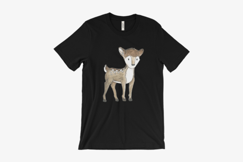 Woodland Animals Deer On T-shirt For Men Black - You Can T Face, transparent png download
