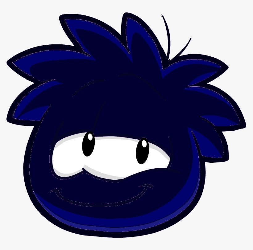 Navy Blue Puffle - Cartoon, transparent png download