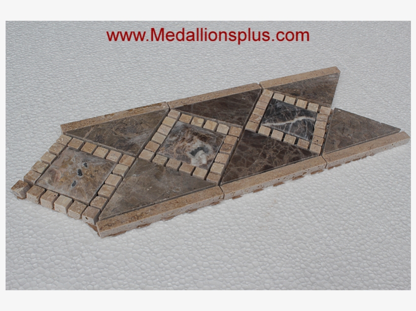 3d Dark Emperador Honed- Tile Border 5" - Floor Medallions, transparent png download
