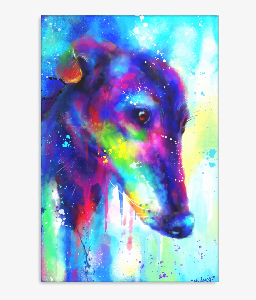 Greyhound Canvas Wrap 1503-1 - Visual Arts, transparent png download