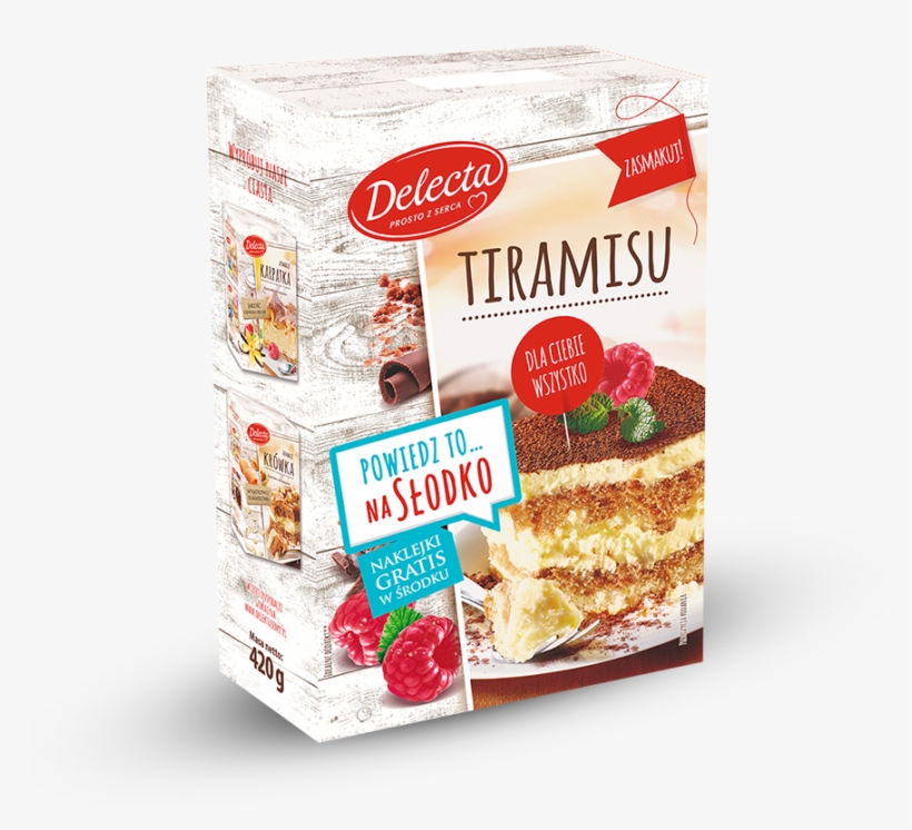 Delecta Baking Products Cake Mixes-tiramisu - Delecta Ciasto Krówka 530g, transparent png download