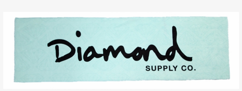 Diamond Supply "text" Beach Towel - Diamond Supply Co Black And White, transparent png download