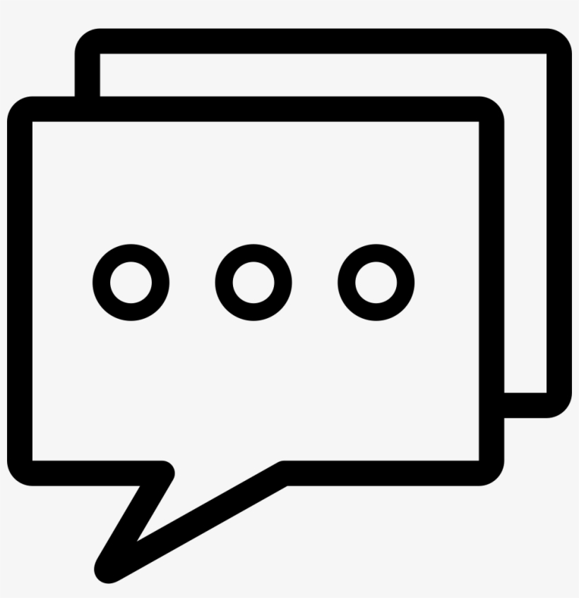 Square Speech Bubbles - Viñeta De Texto Png, transparent png download