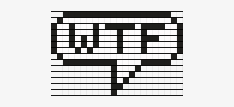 Speech Bubble Perler Bead Pattern / Bead Sprite - Pixel Cup Of Coffee, transparent png download