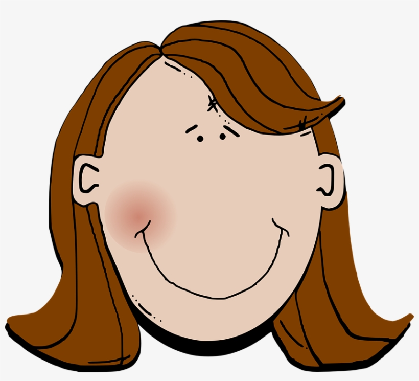 Cartoon With Brown Hair, transparent png download