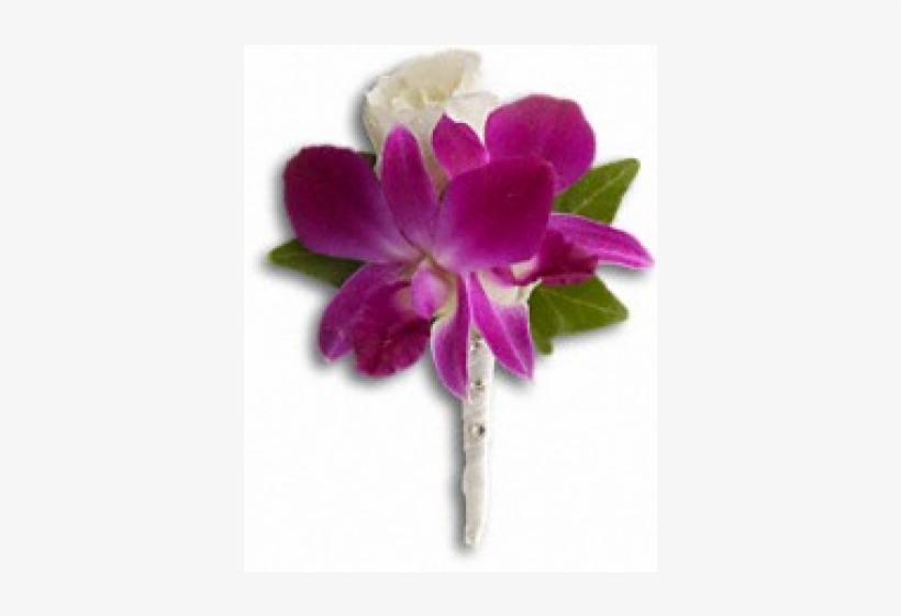 Passion In Bloom Boutonniere - Fresh In Fuchsia Boutonniere - Standard - Prom Flowers, transparent png download