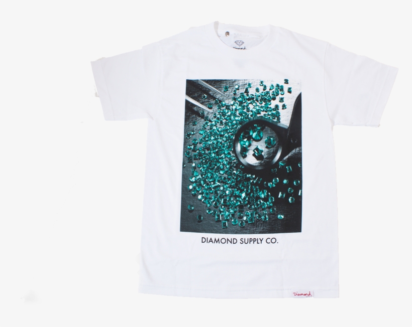 Diamond T Shirt Gem Quality White - Diamond Supply Co Gem Quality Sweatshirt Black, transparent png download