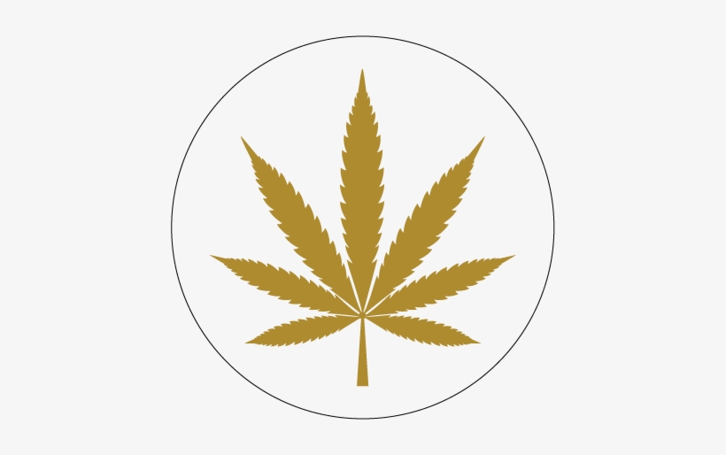 Flower Power Smart Stickers - Hemp Leaf Vector, transparent png download