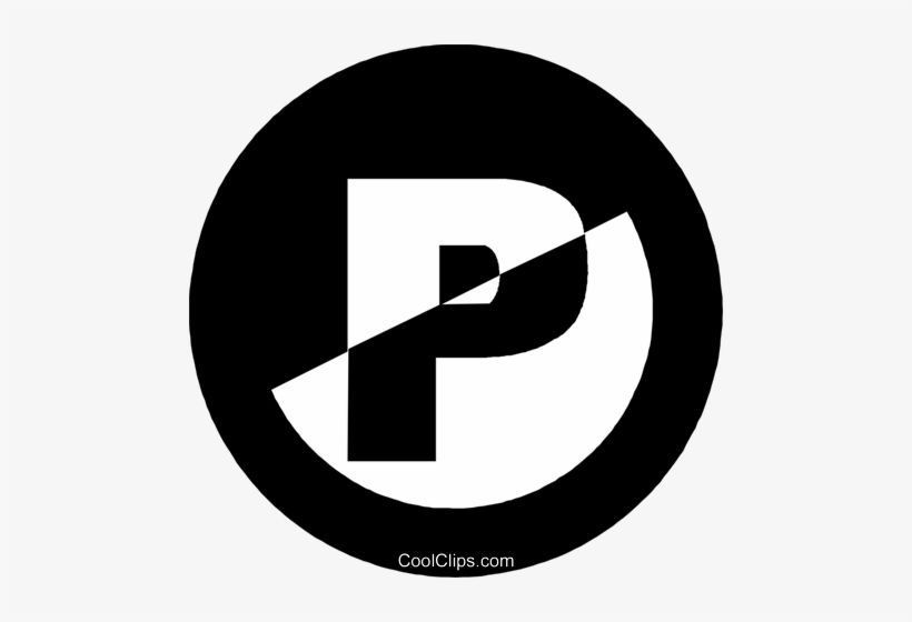 Parking Sign Royalty Free Vector Clip Art Illustration - Circle, transparent png download