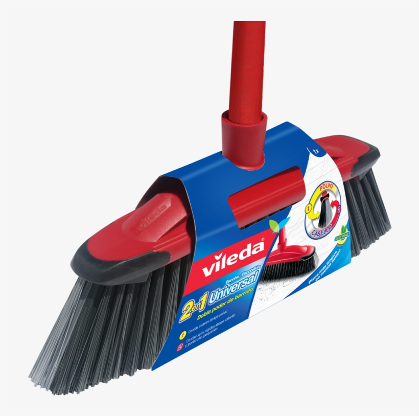 Escoba Universal 2en1 Antichoque Banderole Vileda - Escoba Vileda, transparent png download
