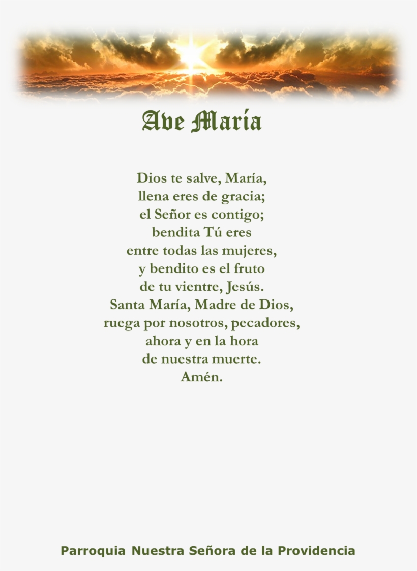 Resultado De Imagen Para Ave Maria Oración - Out Of Pain By Doreen E Henderson 9781469196770 (paperback), transparent png download