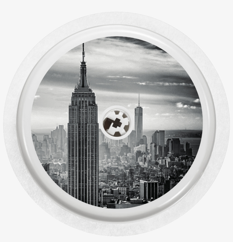Image Of Empire State - B&w New York City Karte, transparent png download
