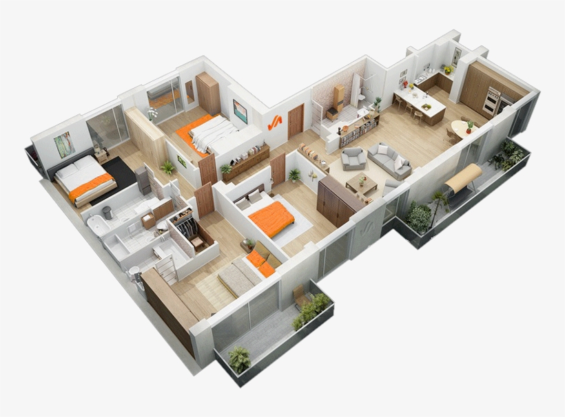 Diego Costa Arquitectura Y Dise O Zona Oeste Capital - One Story 3d House Plans, transparent png download