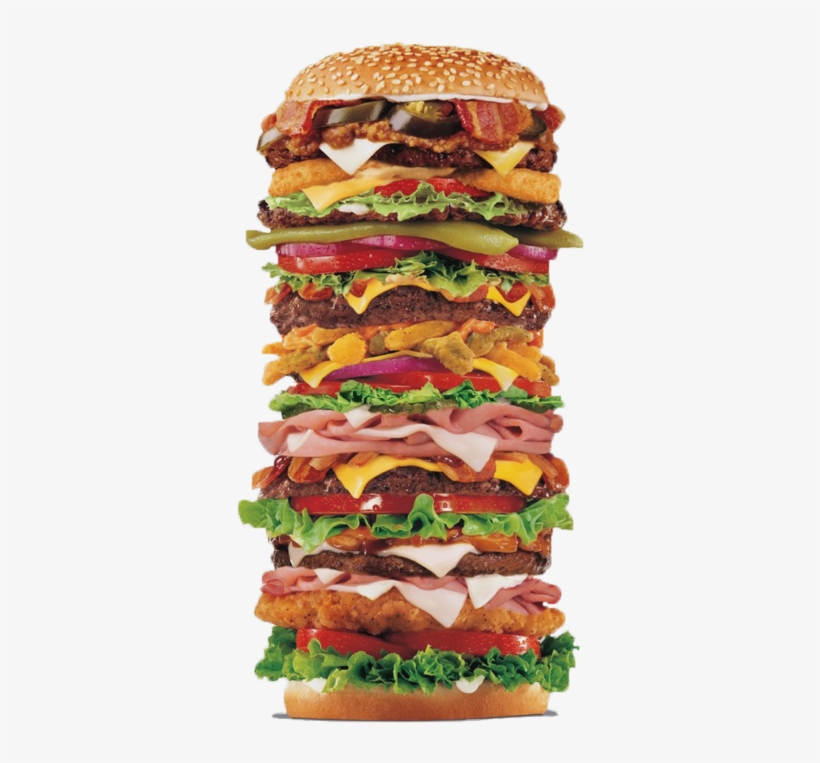 Png Black And White Sandwich Clipart Hamburger Free - Big Sandwiches, transparent png download