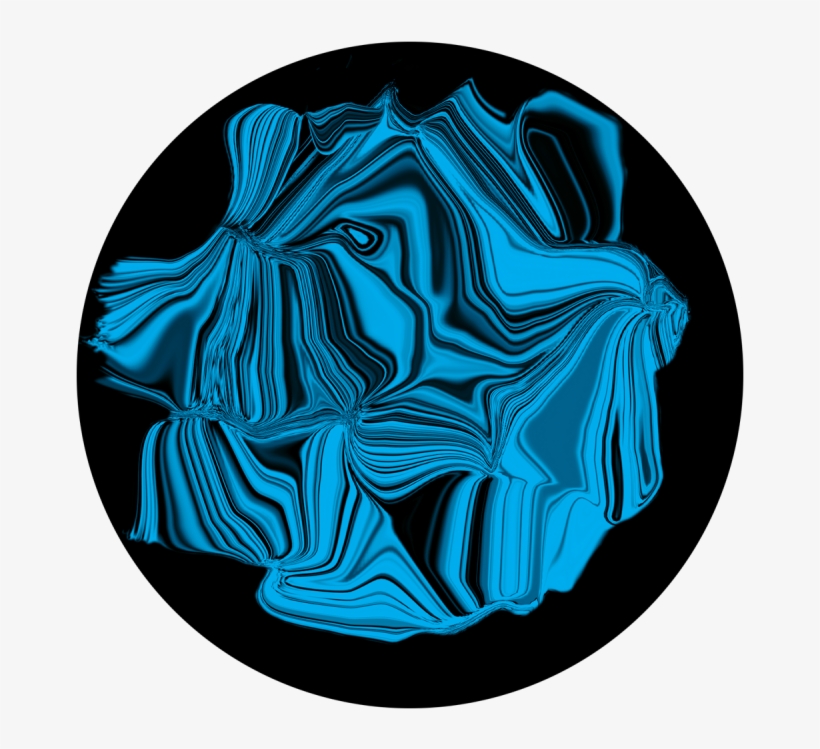 Blue Distortion - Apollo Design 1111 Blue Distortion Glass Pattern C2-1111, transparent png download