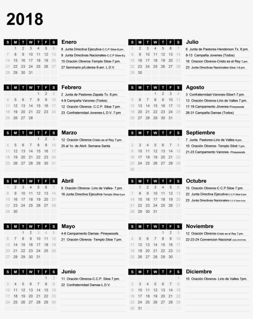 Cal 2018 - Document, transparent png download