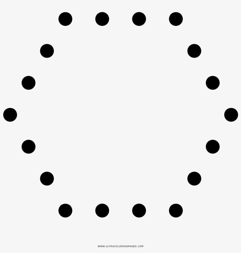 Dibujo De Hexágono Para Colorear - Circle, transparent png download