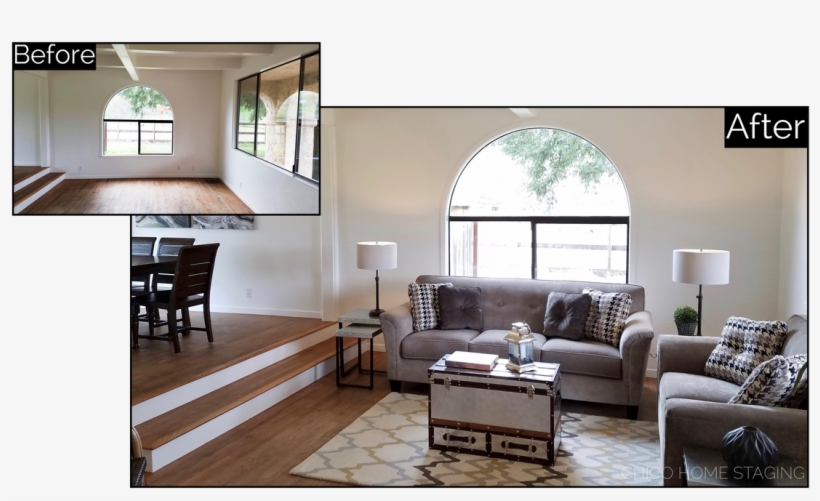 Chico Home Staging Before & After - Home Staging Vacant Before And After, transparent png download