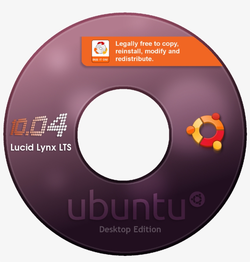 526 كيلوبايت - - Ubuntu 10.04 Cd Cover, transparent png download