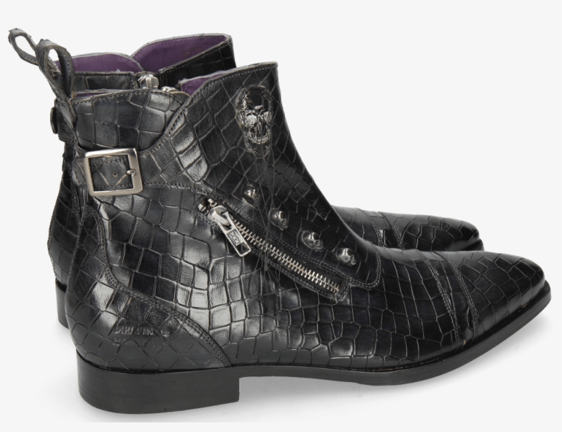 Ankle Boots Elvis 25 Crock London Fog Patch Skull - Herren Stiefeletten Chelsea Boots Ankle Boots Von Melvin, transparent png download