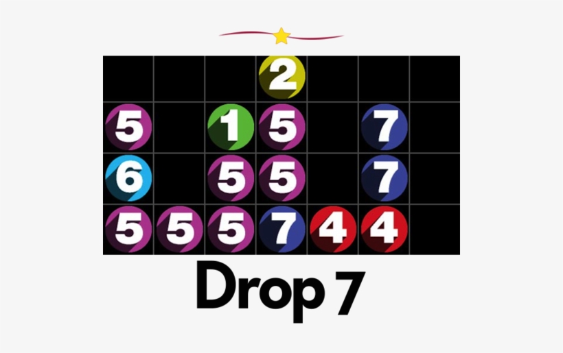 Drop 7 Super Smart Puzzler - Drop 7, transparent png download