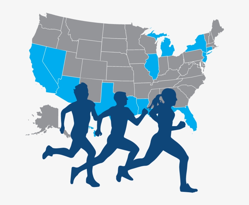 Honor Runners - 2016 Election 18 25 Map, transparent png download