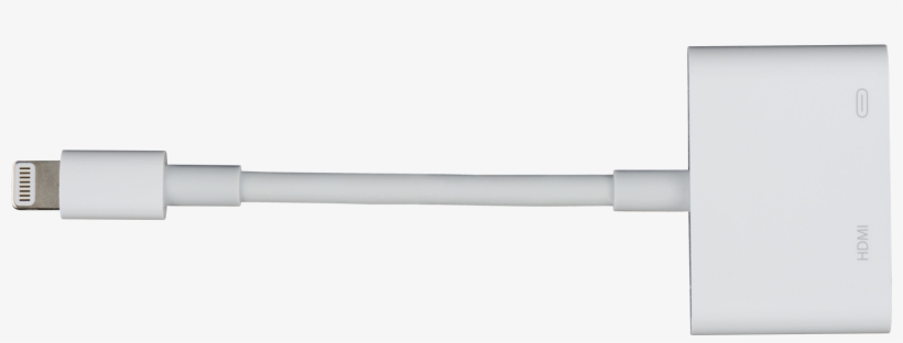 Apple Certified Adapter Lightning To Hdmi (f) And Lightning - Lightning Hdmi Png, transparent png download