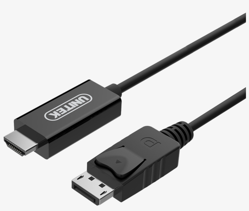Displayport To Hdmi Male Cable - Rj45 Male To Male Unitek 5 M, transparent png download