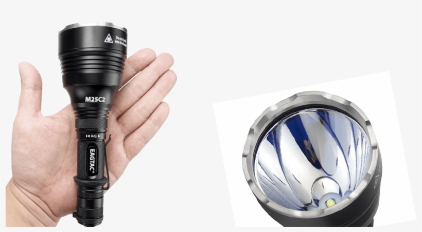 The Deep And Smooth Coated Aluminum Reflector Provides - Tactical Light, transparent png download