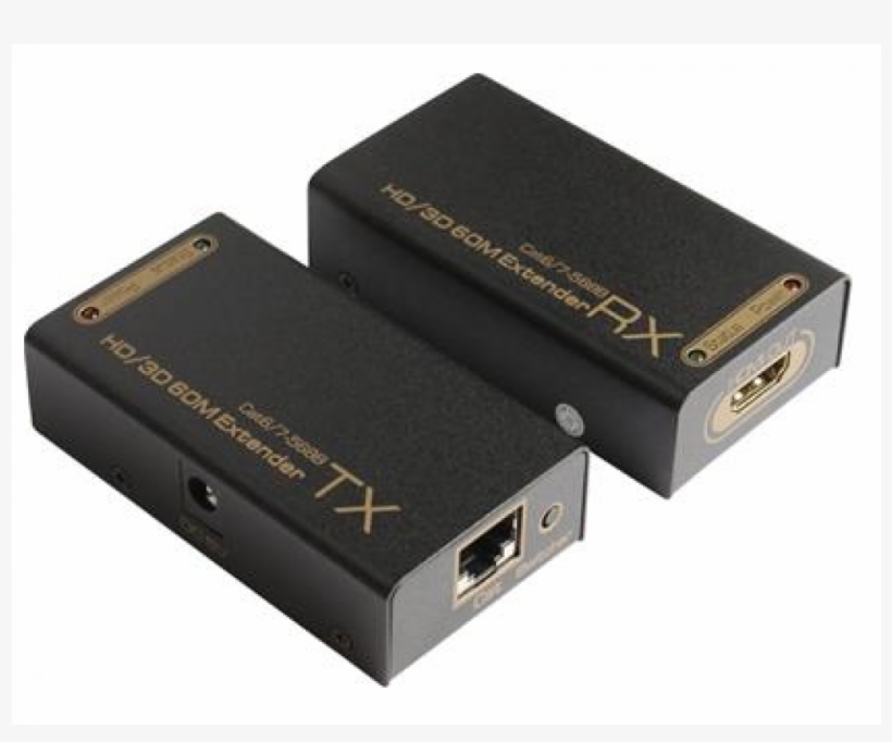 Hdmi Extender Over Cat6 /7 Network Cable - Monoprice 4065 Hdmi Extender Using Cat5e/ Cat6 Cable, transparent png download