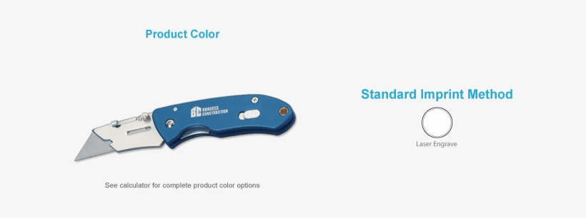 Stainless Steel Box Cutter Knife - Norwood Promotional Box Cutter Knife (50 Qty, transparent png download