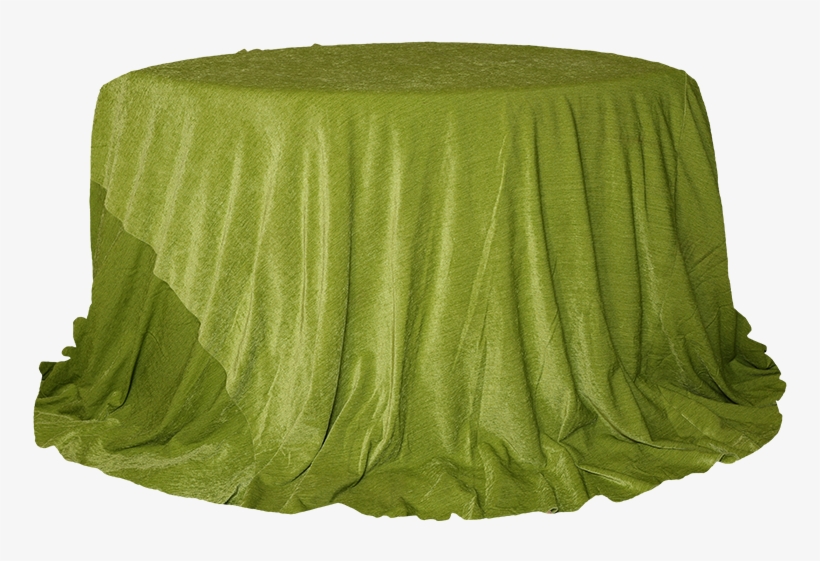 Round Table With Green Velvet Cover - Weaving, transparent png download
