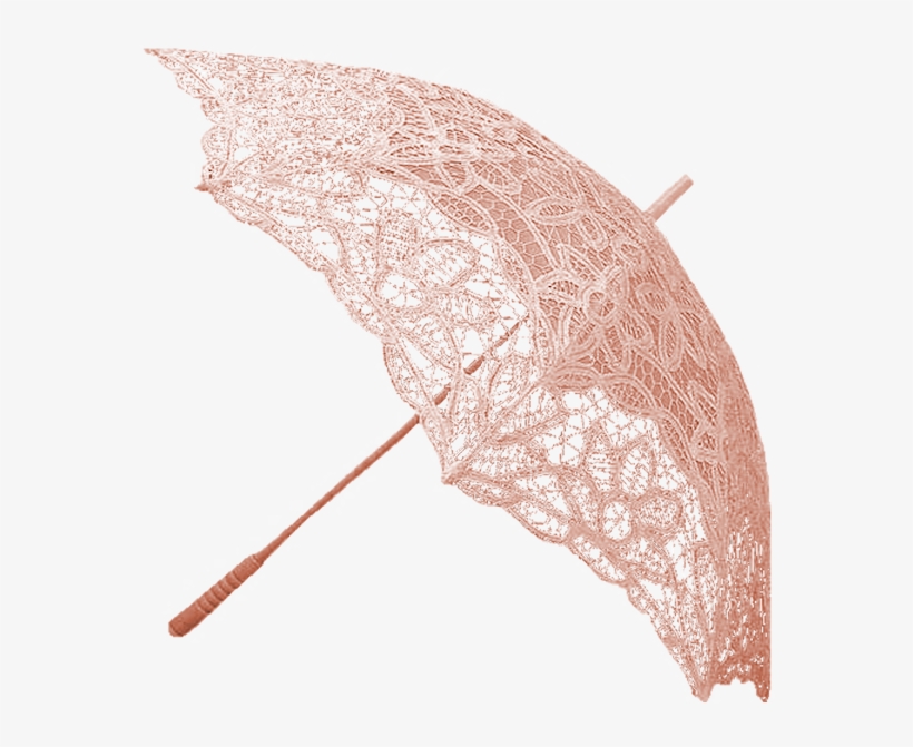 Lace Umbrella, Nice Detail Umbrella Wedding, Lace Umbrella, - Vintage Pink Umbrella, transparent png download