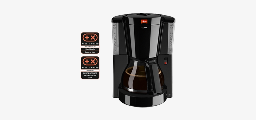 Black - Melitta 1011-02 Look Iv Coffee Filter Machine - Black, transparent png download