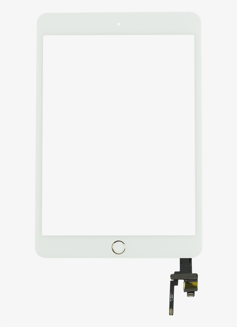 Ipad Mini 3 White/gold Touch Screen With Home Button - Ipad Mini 3 A1599 Touch, transparent png download