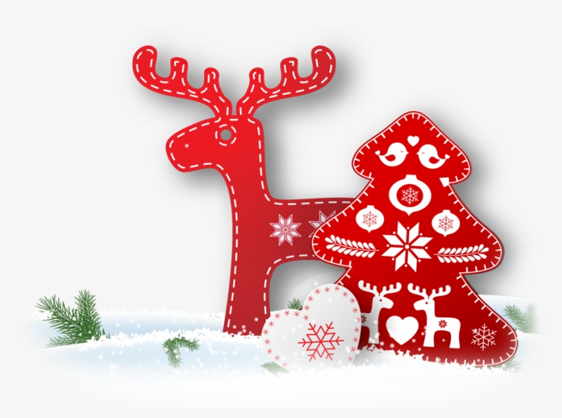 Fantastic Christmas Offers - Wall Tapestry Christmas Tree Elk Pattern Hanging Wall, transparent png download