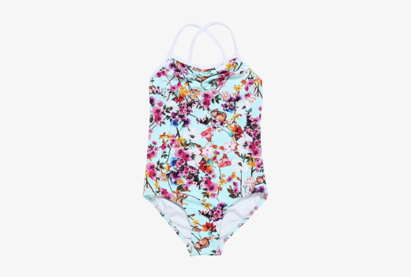 Luxury Flowers Girls Bikini - Swimsuit, transparent png download