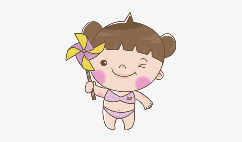 Girl - Girl In A Bathing Suit Clipart, transparent png download
