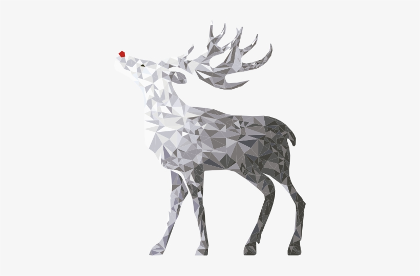 Christmas Reindeer Wall Sticker - Reindeer, transparent png download