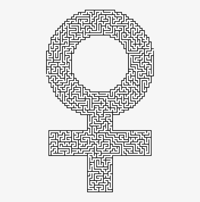 Maze Puzzle Gender Symbol Coloring Book Computer Icons, transparent png download