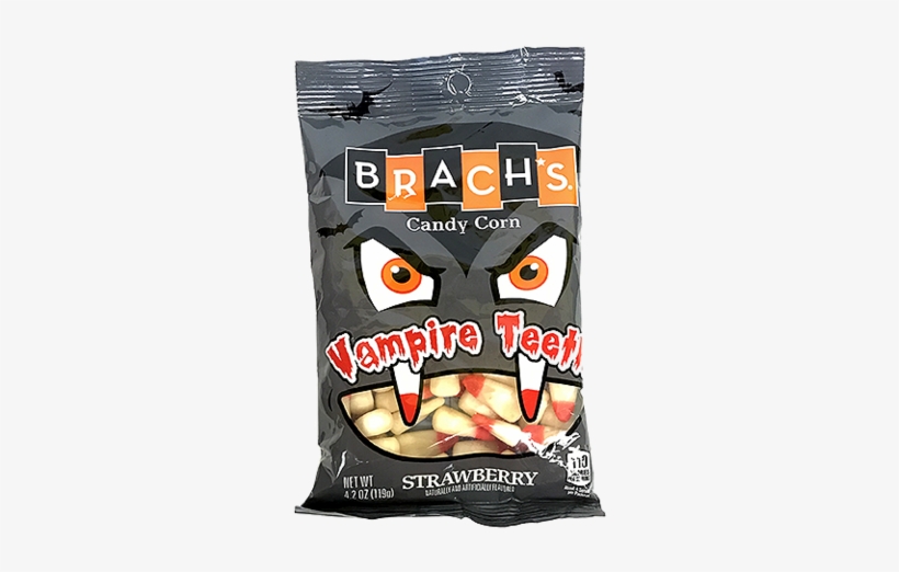 Brach S Vampire Teeth Strawberry Candy Corn - Brach's Strawberry Vampire Teeth Halloween Candy Corn,, transparent png download
