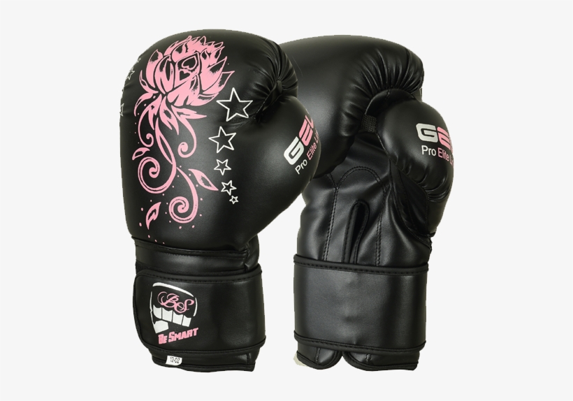 Ladies Pink Gel Boxing Gloves Bag Womens Gym Kick Pads - 4 Oz Boxing Gloves, transparent png download
