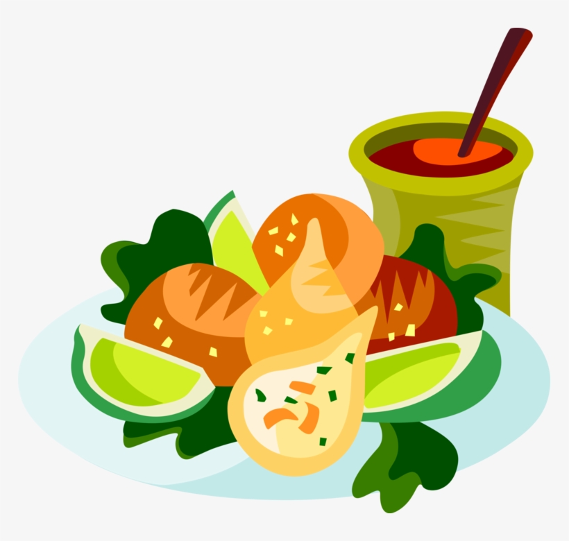 Vector Illustration Of Coxinha, Brazilian Cuisine Chopped - Coxinha De Frango Vetor, transparent png download