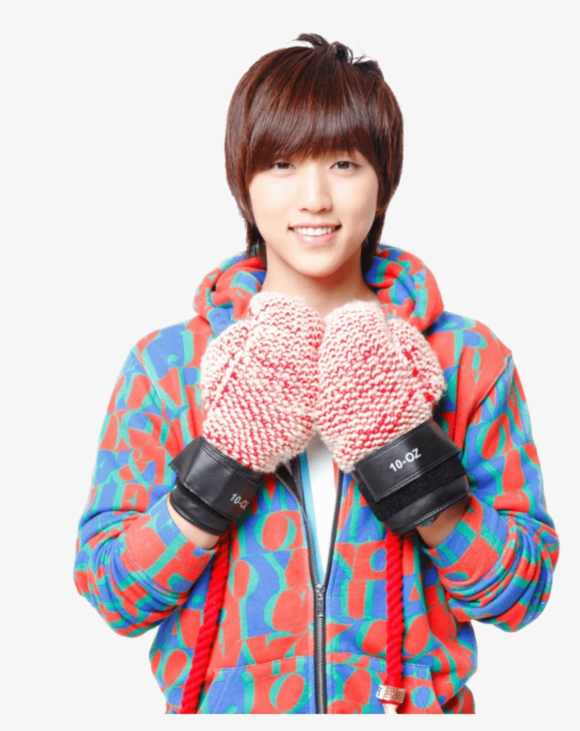 B1a4 Sandeul Wearing Woolen Boxing Gloves - Kpop Sandeul, transparent png download