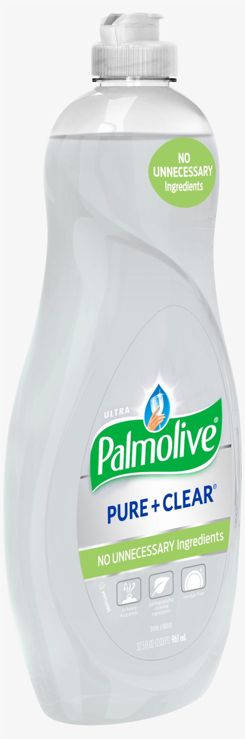 Palmolive Ultra Liquid Dish Soap Pure And Clear 32 - Palmolive Ultra Pure + Clear Dish Liquid - 32.5 Fl, transparent png download