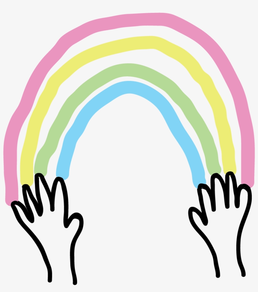 Hands Light Rainbow, transparent png download