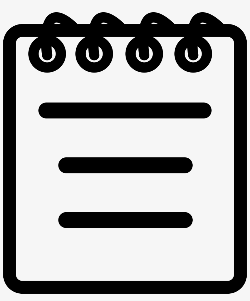 Notebook Of Spring With Message Text Lines Comments - Icono Libreta Png, transparent png download